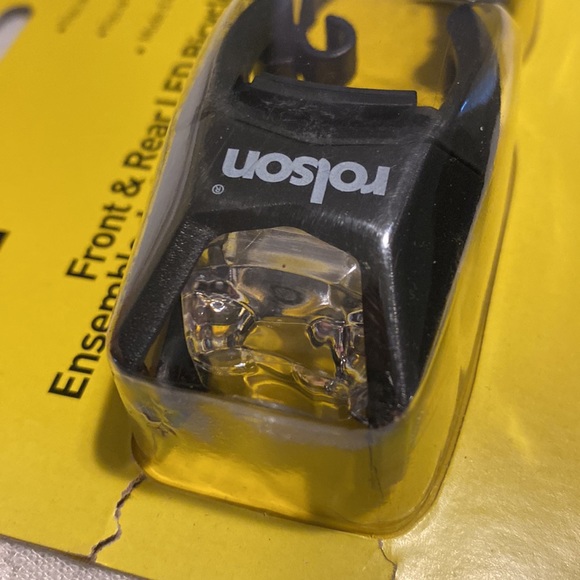 Bike lights LED bright safety red & white front and rear with on/flash/off mode. - Picture 4 of 4